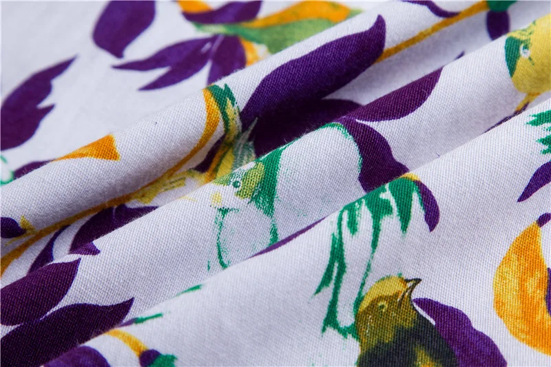 Kostlish 2017 New Summer Dress Women Floral Print Audrey Hepburn 50s 60s A-Line Vintage Dress Sleeveless Party Dresses Plus Size (85)