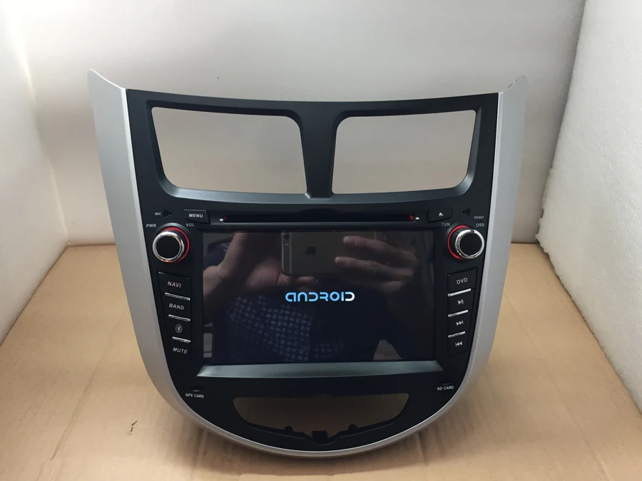 Cheap BYNCG Android 8.0 2din Car DVD GPS Player For HYUNDAI Solaris Verna Accent with gps navigation radio video car stereo multimedia 3
