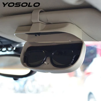 

YOSOLO Car Glasses Case Car-styling Sunglasses Holder Stowing Tidying Organizer Box Car Accessories Universal Auto Organizers