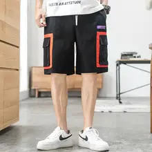 M-5XL размера плюс эластичный пояс карго шорты с шнурком уличная одежда мульти карман рабочая одежда Бермуды летние шорты Брюки XXXXXL