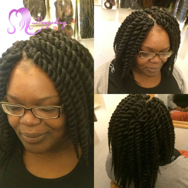 16inch 2x Box Braids Hair Pretwisted Short Length Crochet 16inch 2x Box Braids Hair Pretwisted Short Length Crochet Extensions For Black Woman