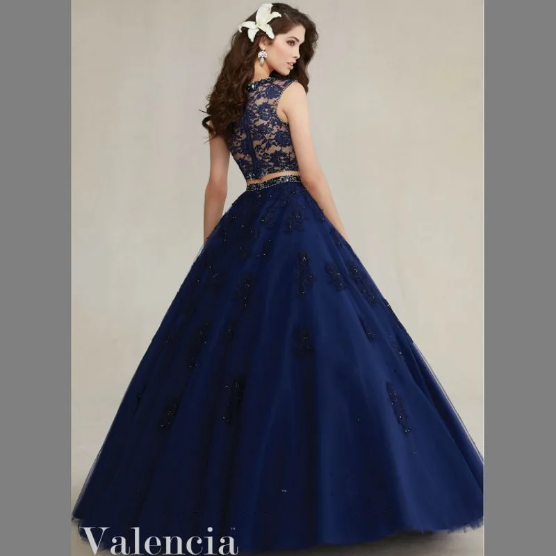 midnight blue quinceanera dresses