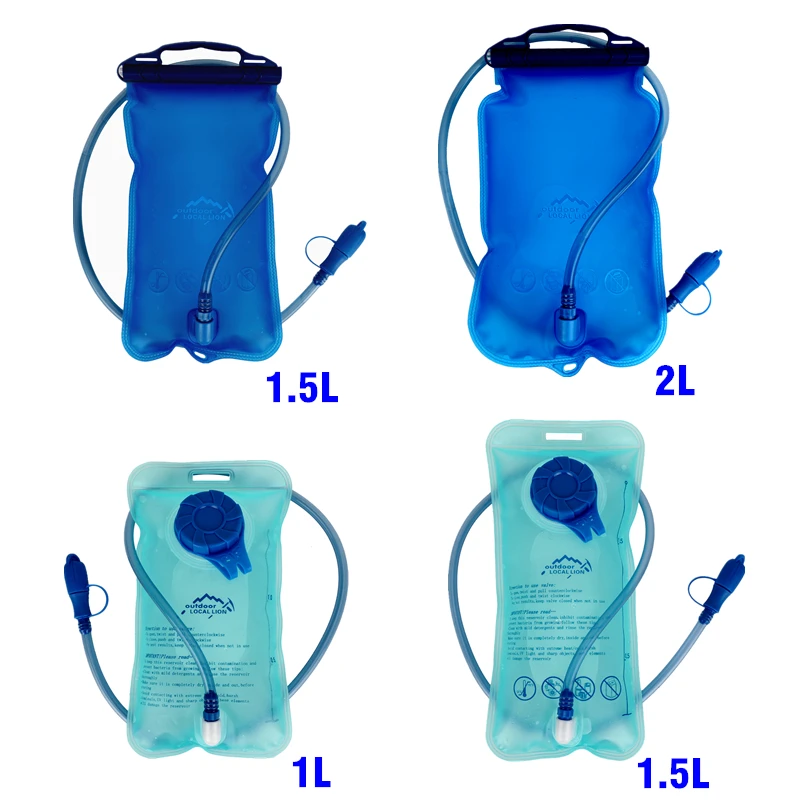 

High Quality 1L/1.5L/2L Outdoor Cycling Running Foldable Water Bag Sports Hydration Bladder Camping Hiking Climbing Water Bags