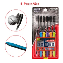 6 шт./компл. бамбука язык зубная щетка для чистки зубов накладные уход за зубами десен кормящих Зубная щётка для чистки зубов отбеливание зубов инструменты