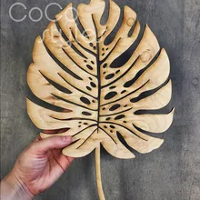 Cocostyles изготовленный на заказ деревенский деревянный дизайн формы листа для свадебной вечеринки украшения дома и торта