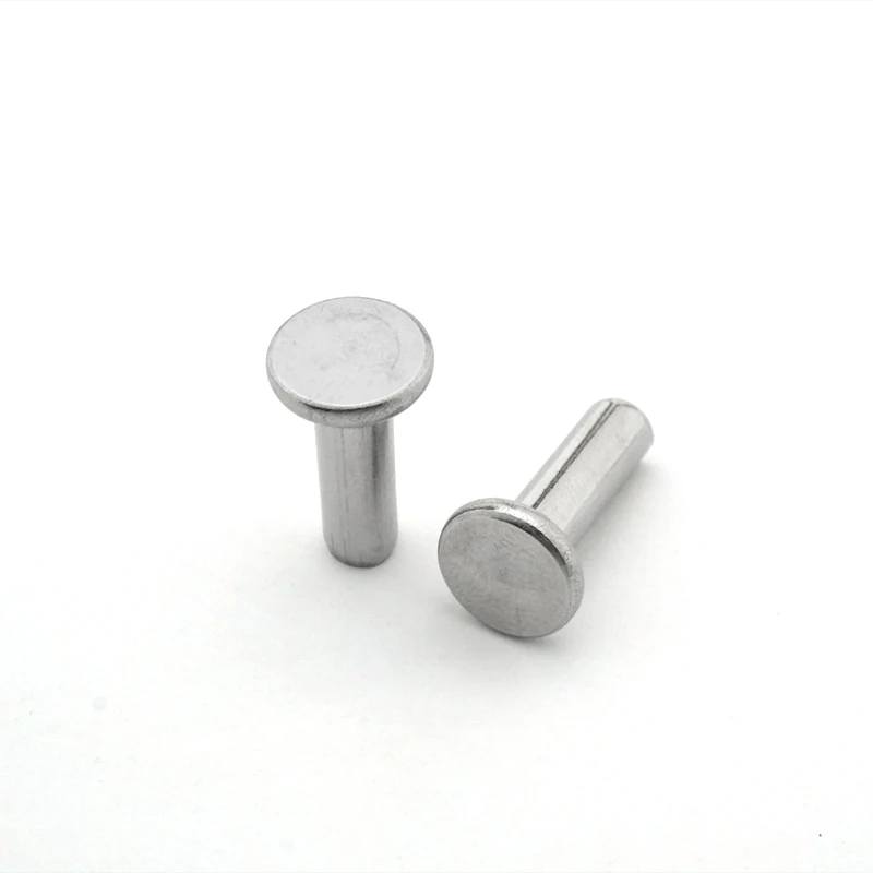 

8pcs M8 stainless steel flat head rivets solid rivets household solid round cap decorative bolts length 25mm-60mm