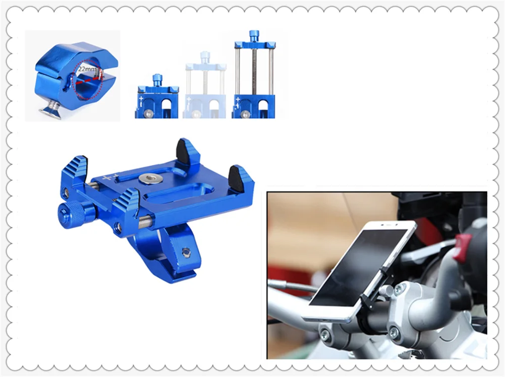 

Motorcycle shape smart phone bracket navigation aluminum alloy for BMW K1600 GT GTL R1200GS R1200GS ADVENTURE R1200R