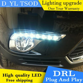 

Car styling For Toyota Highlander 12-14 LED DRL For led fog lamps daytime running High brightness guide LED DRL light Automobile