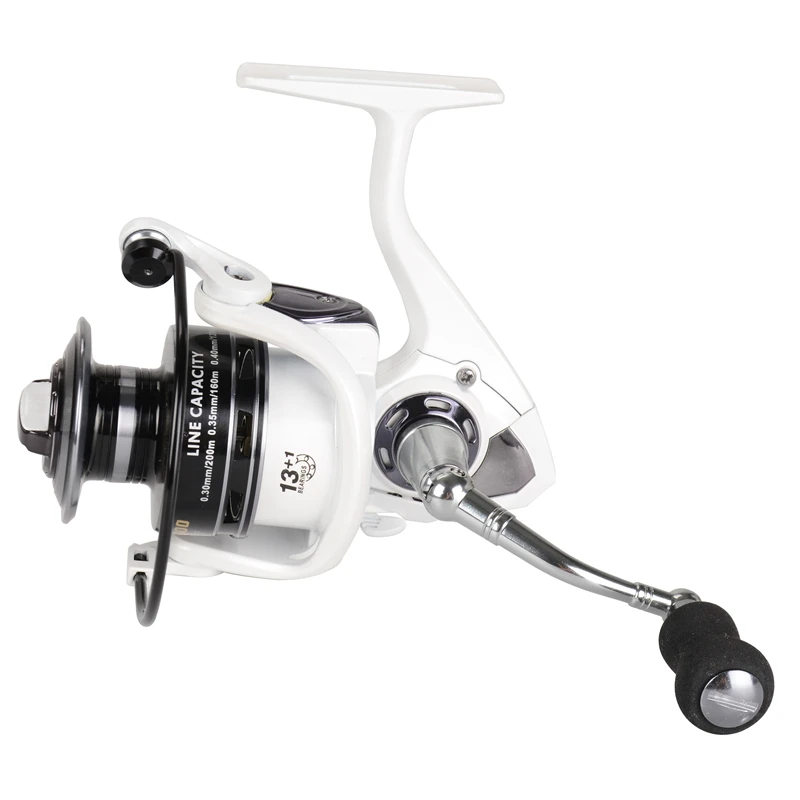 TXL2000 Superior Quality White Metal CNC Spinning Fishing Reel Fixed Spool Reel 13 +1 BB Bait Casting Reel 