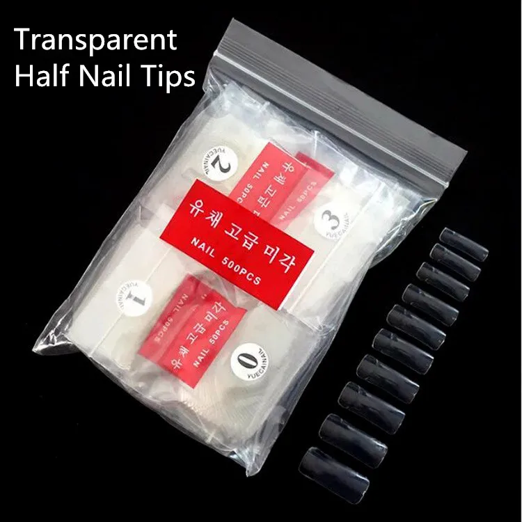 500 шт ксиловые накладные наклейки на ногти накладные ногти прозрачные ногти художественные советы вечерние украшения для маникюра ногтей инструменты