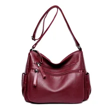 High Quality Women Casual Messenger Shoulder Bags Leather Female Handbag Vintage Crossbody Women Bag bolsas femininas Sac a Main vintage genuine leather women handbag messenger bags for women 2018 natural leather handbag sac a main female hand bag women