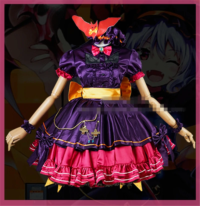 Touhou Project Remilia Scarlet Cosplay Costume Dress