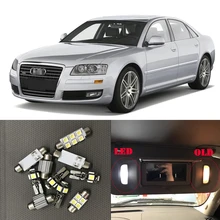 23x White Interior LED Light Bulbs Canbus Kit For 2002-2010 Audi A8 D3 Accessories Map Door Glove Box License plate light Lamp