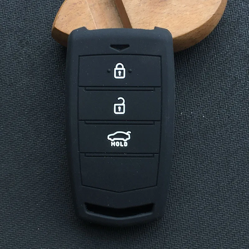 

for Hyundai Genesis G70 G80 G90 3Button Silicone Rubber Key Case Cover