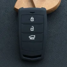Para Hyundai Genesis G70 G80 G90 3 Botão Chave de Borracha de Silicone Da Tampa Do Caso