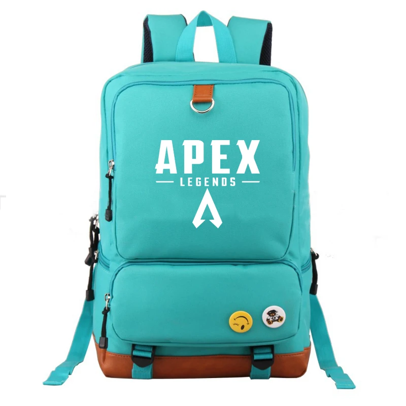 Игровой Apex Legends школьная сумка унисекс рюкзак для мальчиков девочек подростков Повседневная сумка на плечо, для студентов походный рюкзак для ноутбука сумки - Цвет: B green
