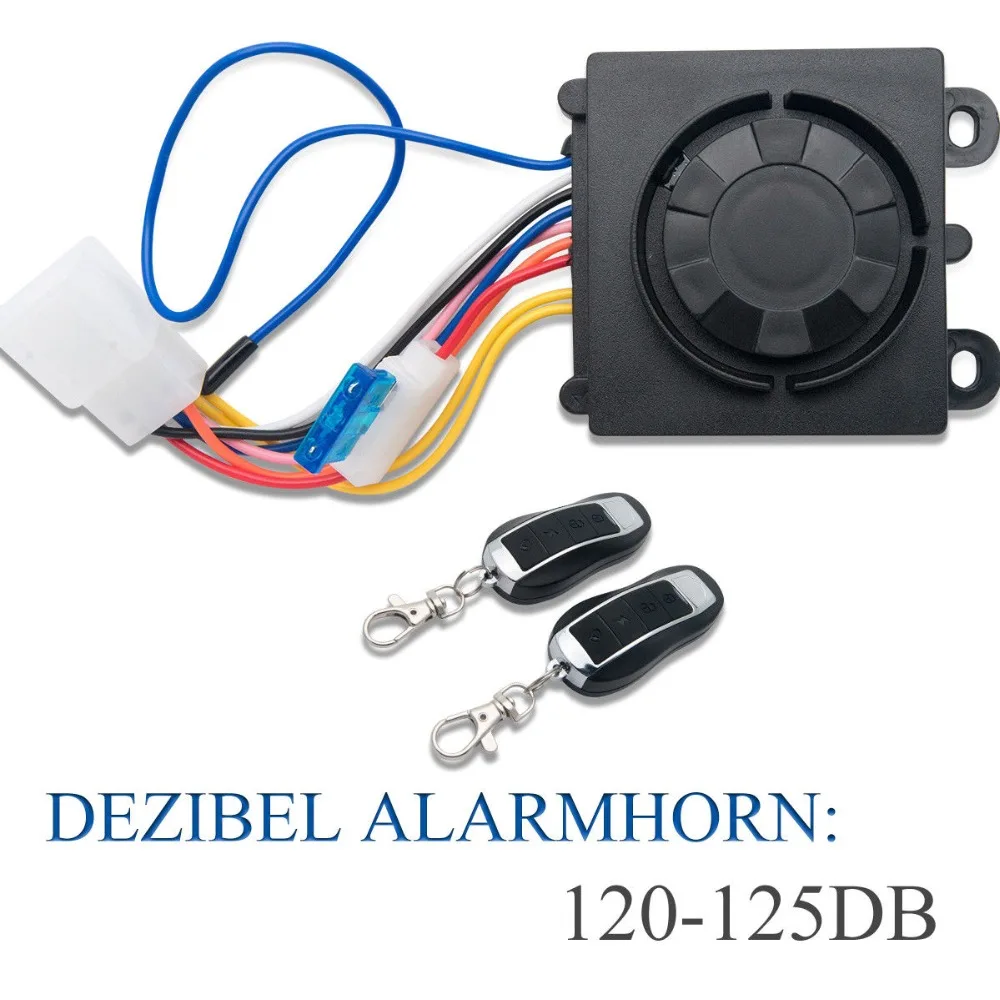 

Motorcycle Alarm System Immobiliser Security Remote Control Anti-theft Motorcycle Bike Security System