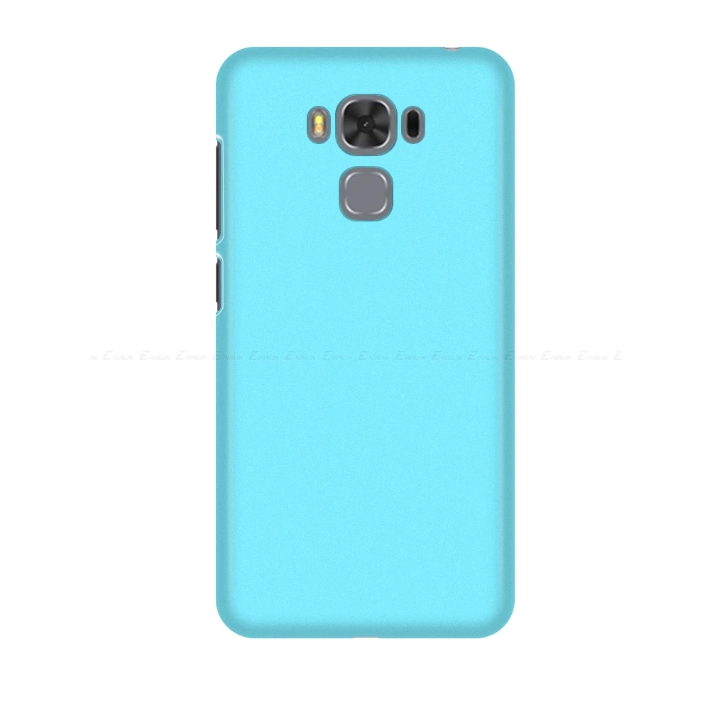 Роскошный Жесткий матовый чехол для телефона из поликарбоната, Ультратонкий Пластиковый чехол для Asus ZenFone 3 3S Max ZC521TL ZC520TL ZC550KL ZC553KL - Цвет: Небесно-голубой