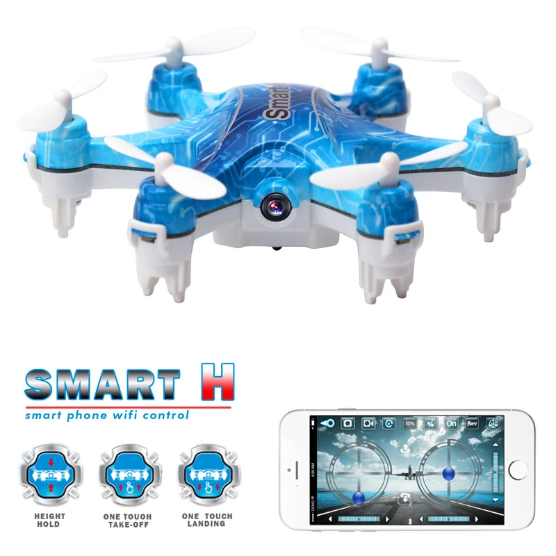 

Smart-H WiFi FPV RC Drone CX-37 With 2MP Camera Phone Control Real Time Transmission 3D Flip Helicopter altitude hold mode gift