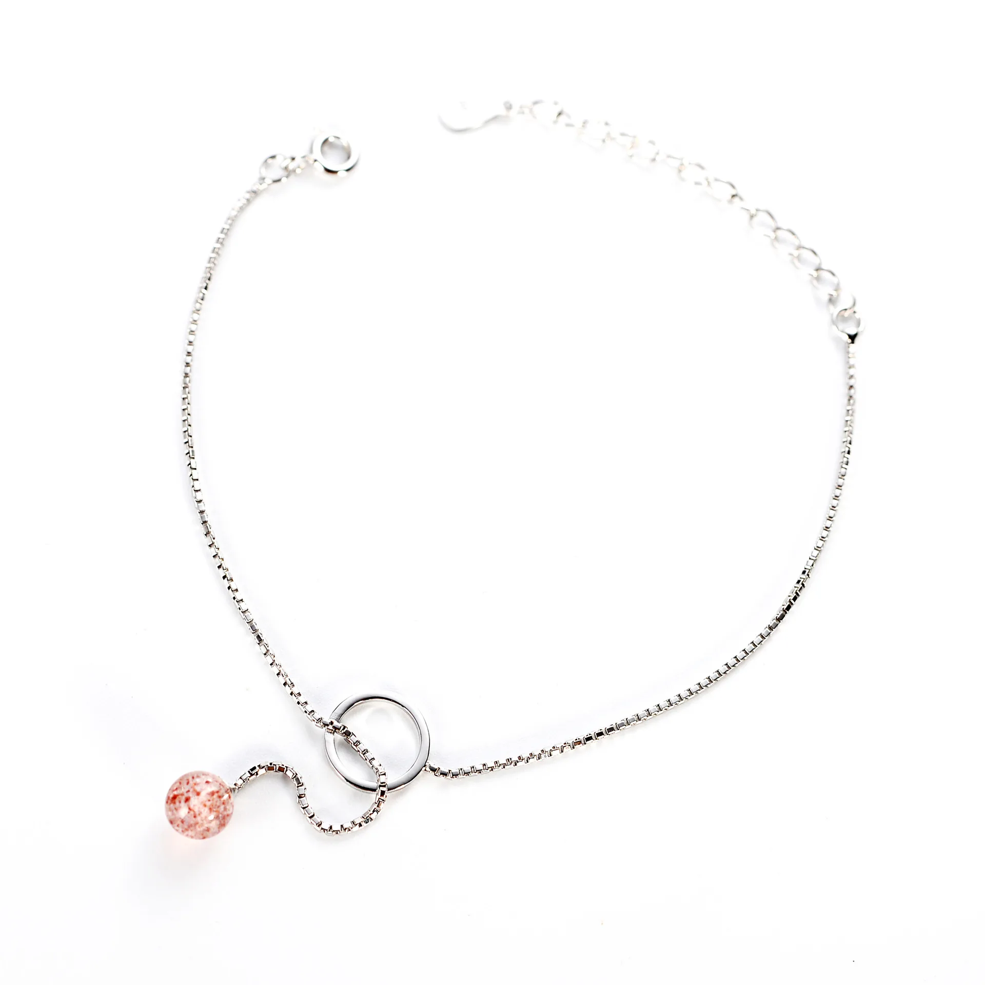 strawberry bracelet 100% 925 Sterling Silver Jewelry fashion hypoallergenic bracelets for girl gift