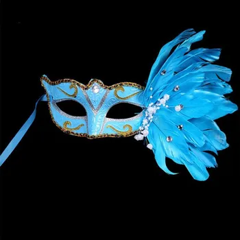 

Sexy Woman Lady Girls Feather Mask Half Face Ball Mask Wedding Party Decoration Halloween Birthday