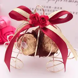 Новый Европейский Креативный Золотой матель Карета-тыква в форме короны дизайн конфеты коробки высокого качества подарочные мешочки под