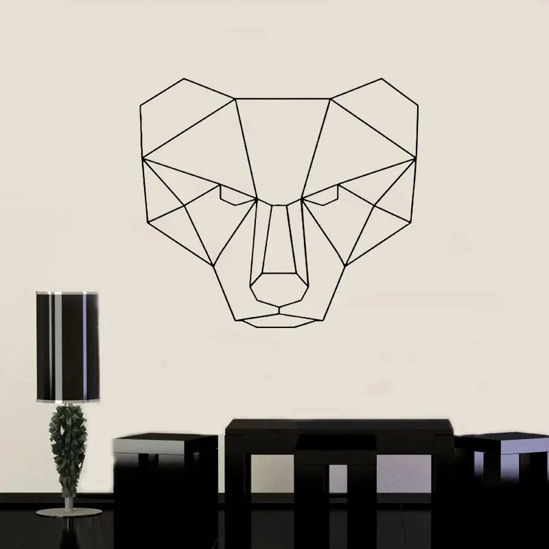 

Bear Geometry, Shapes, Animals, Car Stickers, Triangles, Lines Wall Decal Window Sticker Handmade Vinyl Decal DIY JH01