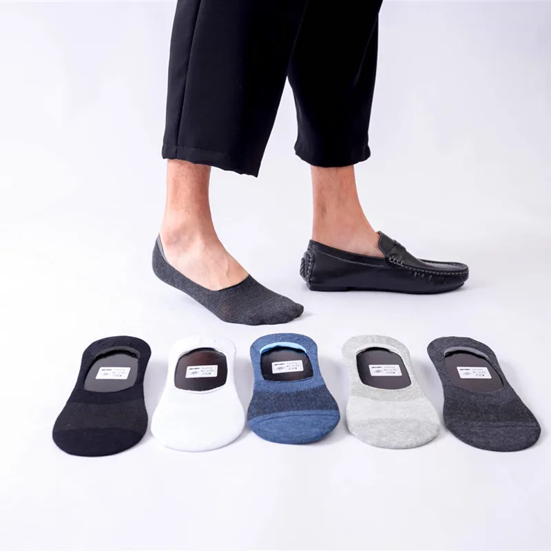 

High Quality Unisex Thin absorbent Breathable boat socks super shallow mouth invisible socks silicone non-slip high heel socks