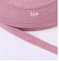 3/8 ''10 мм 20 мм хлопковая лента Hserringbone лента для волос бант вечерние Рождественские Свадебные украшения Швейное Ремесло «сделай сам» 5 метров - Цвет: 36 pink purple