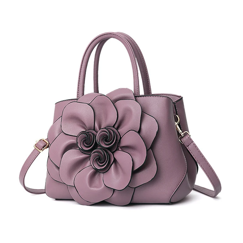 

1 Pcs Womens Handbag Shoulder Bag 3D Flower PU Leather for Mobile Phone Money WF 668