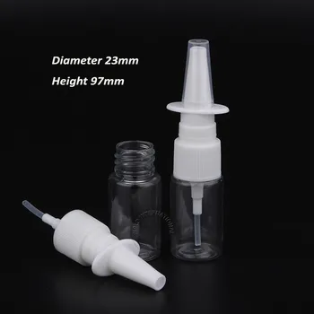 

100pcs/Lot Empty 10ml Clear Plastic Nasal Bottles Perfume Mist Spray PET Bottle 10cc Nose Pharmaceutical Atomizer