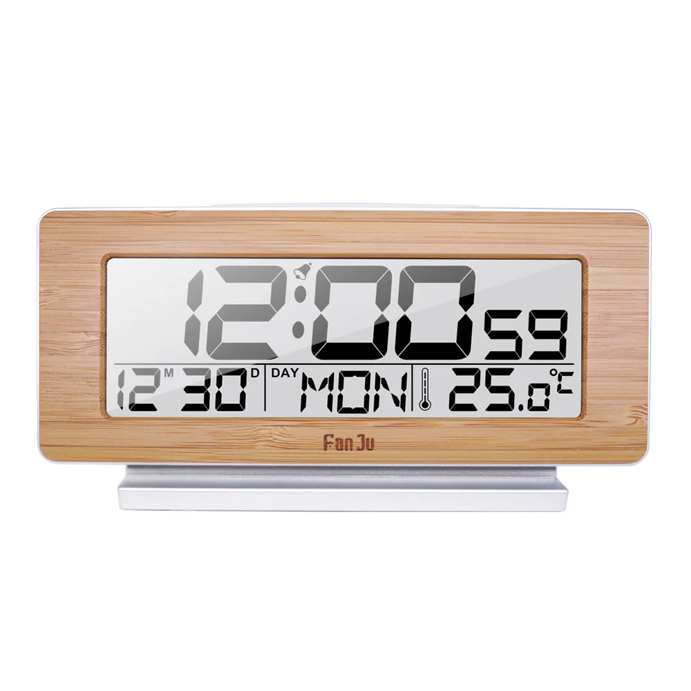 

Multi-function Electronic Digital Alarm Clock Time Temperature Calendar Snooze LED Table Desk Clocks Modern Design