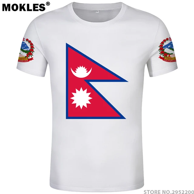 Nepal T Shirt Logo Free Custom Number Npl T-shirt Nation Flag Np Republic Nepalese Nepali College Photo Clothing - T-shirts - AliExpress