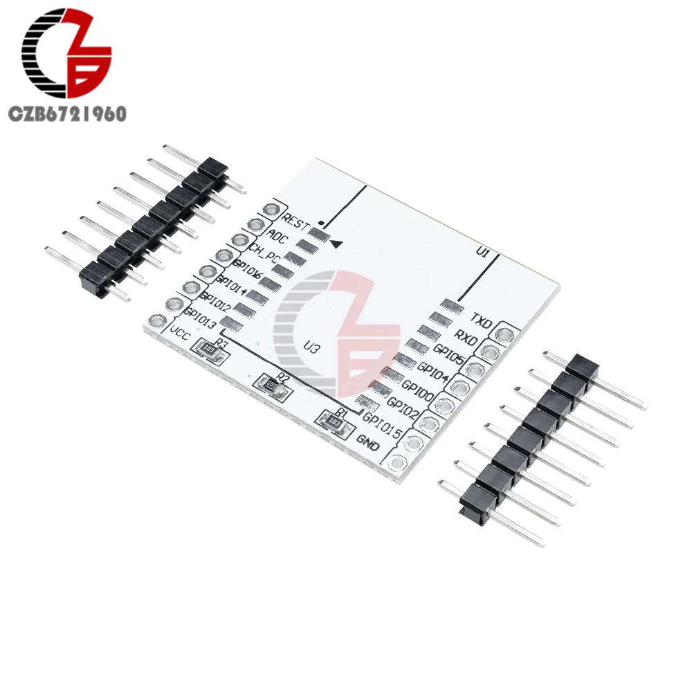

10PCS ESP8266 Serial Wireless Wifi Module Adapter Plate for ESP-07 ESP-08 ESP-12