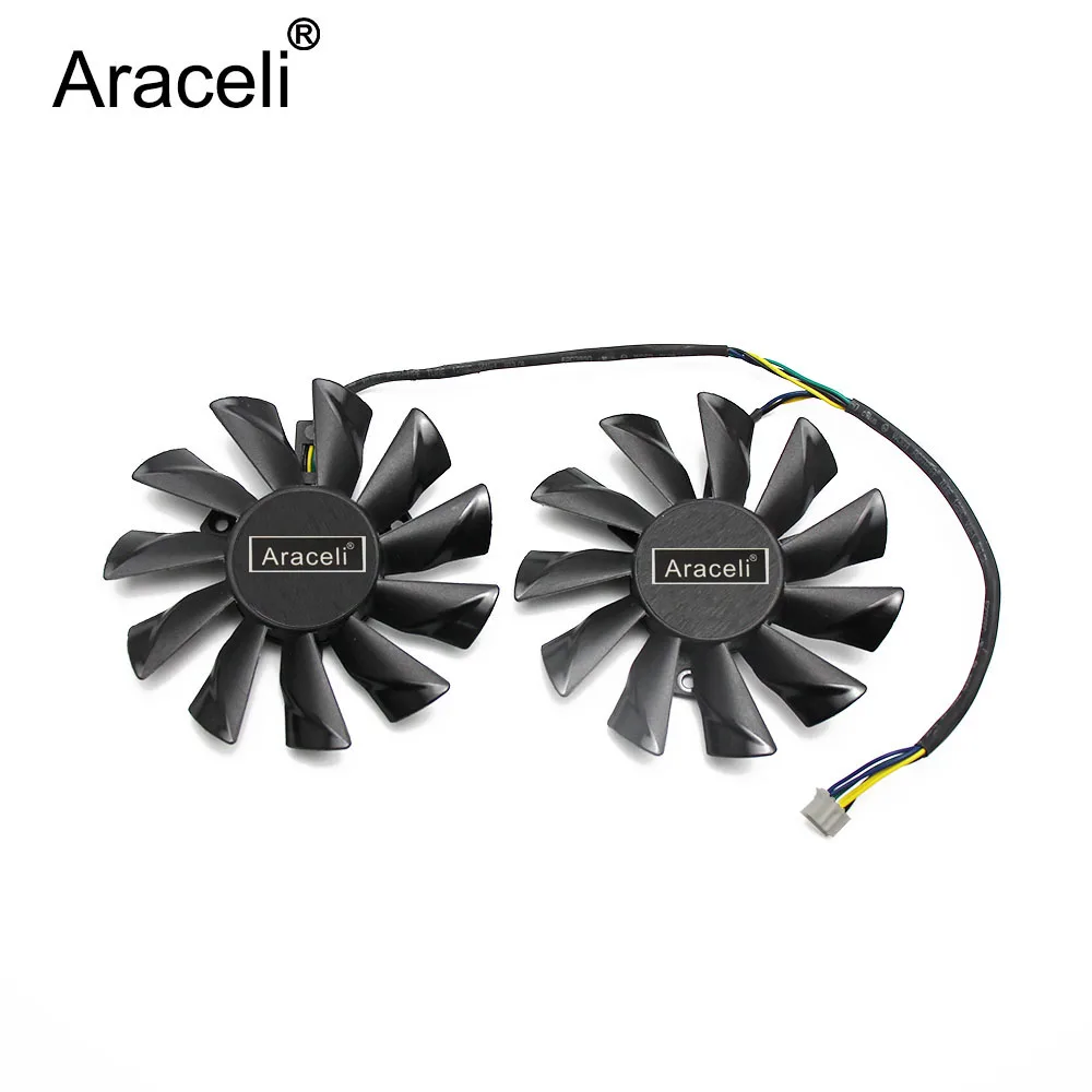 Вентилятор охлаждения для MSI GeForce GTX 1060 2GD5T OC RX470 RX570 RX580 RX 950/470 ARMOR 4Pin 570/480 6G 85