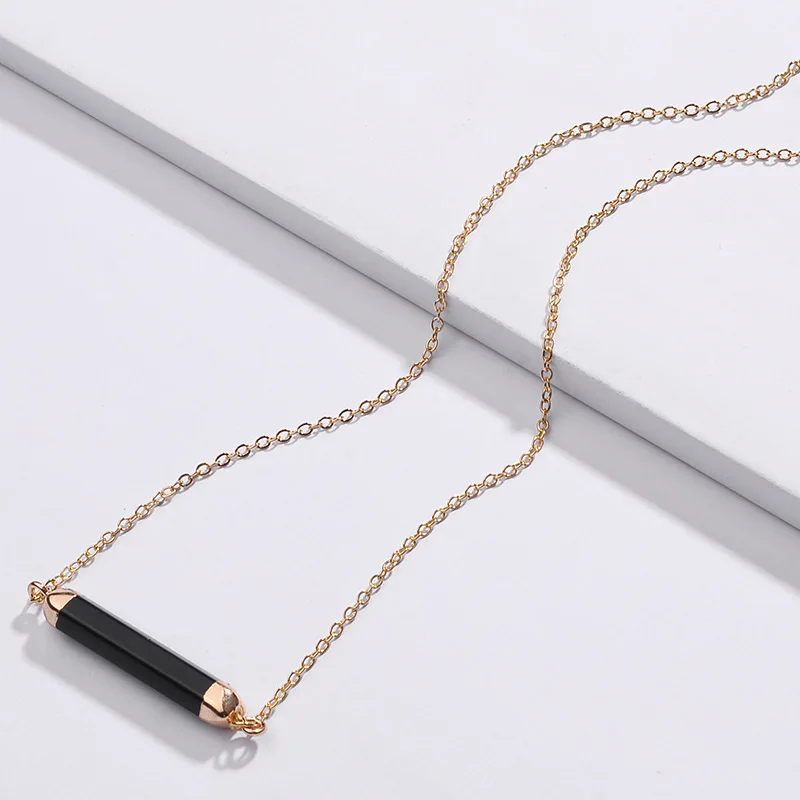 

Fashion Natural Stone Bar Choker Necklaces for Women