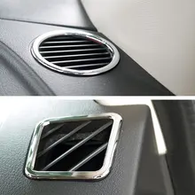 ABS Chrome для Jeep компасы 2011 2012 2013 спереди кондиционер outlet рамки крышка отделка интимные аксессуары стайлинга автомобилей 4 шт