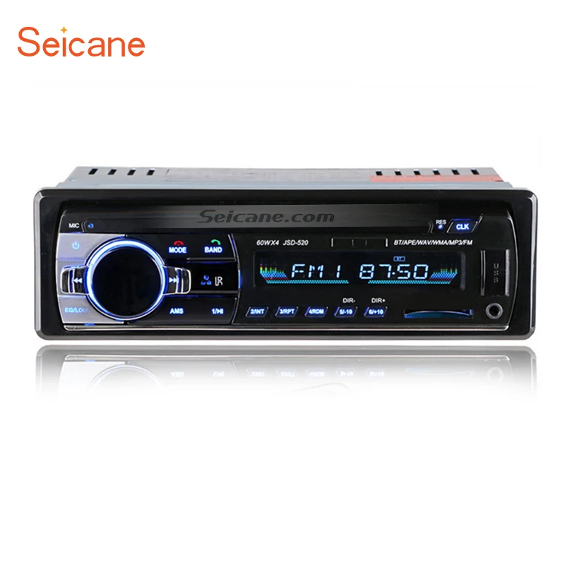 

Seicane Universal 1 Din Audio Stereo Radio Bluetooth Handsfree Calls MP3 Player Car FM with 4 Channel SD Remote Control Aux
