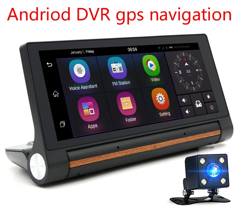 2017 GPS car camcorder dvr lens intelligent voice control WiFi connect