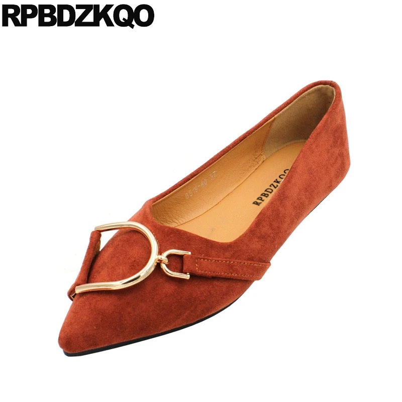 spellen Picknicken afbreken Slip Op Vrouwen Dames Flats Suede 2021 Grote Size China Metalen Mooie Plus  Puntige Designer Goedkope Schoenen Rood Zwart Wees teen|Platte damesschoenen|  - AliExpress