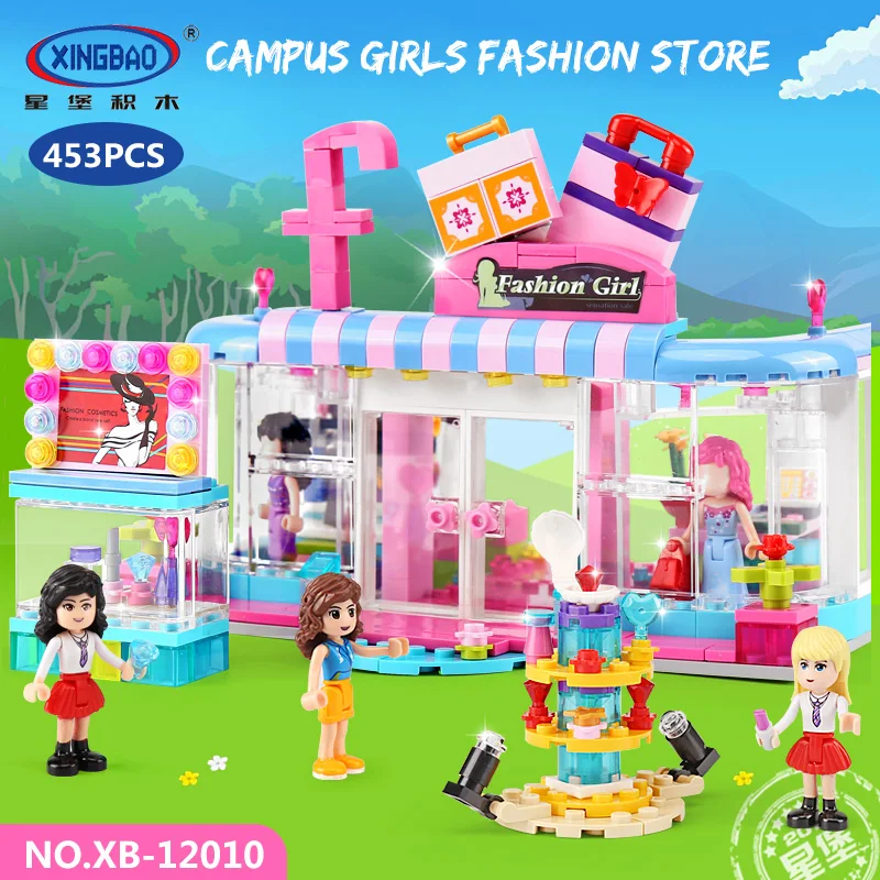 

XINGBAO 12010 The Fashion Clothing Store Compatible Friend Girl Building Blocks Bricks Educational Gifts Figrues Toys