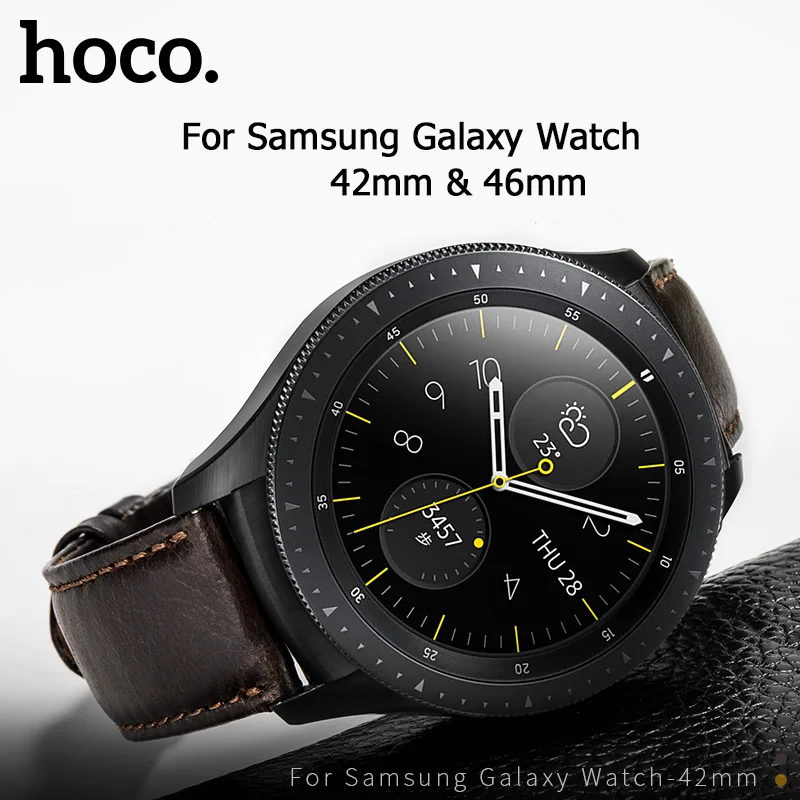 HOCO, 20 мм, 22 мм, натуральная кожа, деловой Повседневный ремешок для samsung Galaxy Watch, 42 мм, также совместим с samsung Galaxy Watch, 46 мм