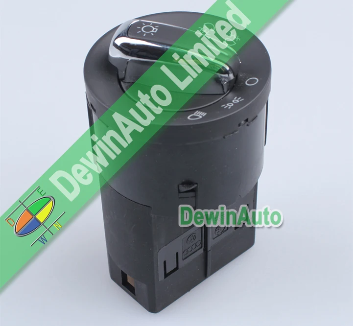 Original Chrome Head Light Switch Fog Lights Switch Control For VW Golf
