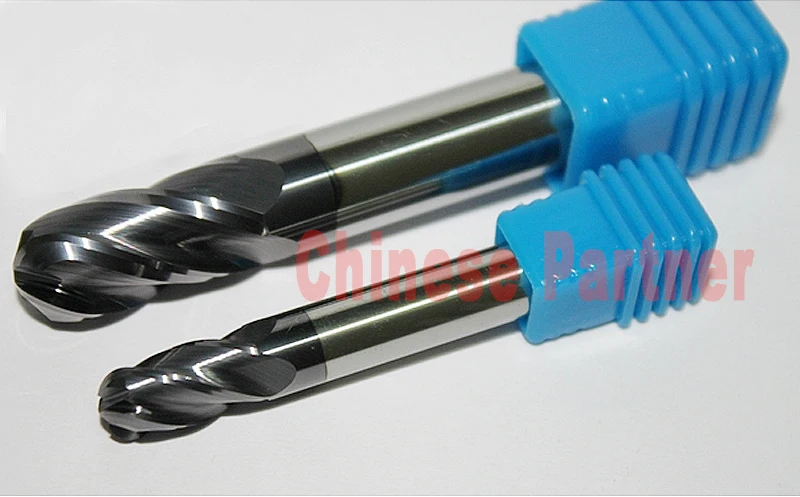 

1pcs radius=6mm hrc55 R6*25*D12*100 4 Flutes Ball nose end mill lengthen Milling Tools CNC cutter Router bits