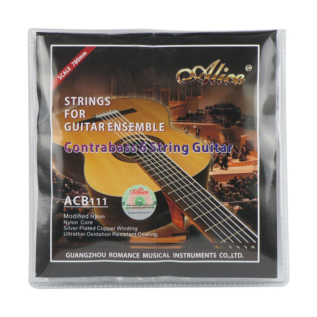 Alice ACB111 Contra Bass Guitar 6 Strings Set Modified