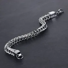 Качество Нержавеющая сталь браслет Браслеты для Для мужчин Серебряный разноцветные на цепочке цепи Браслеты и браслеты металлические украшения мальчиков подарки MN16