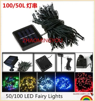

YOU solar LED String Light Christmas light Garland 50/100 LED Fairy Lights With Battery Outdoor Garden Party Tree Wedding Decor