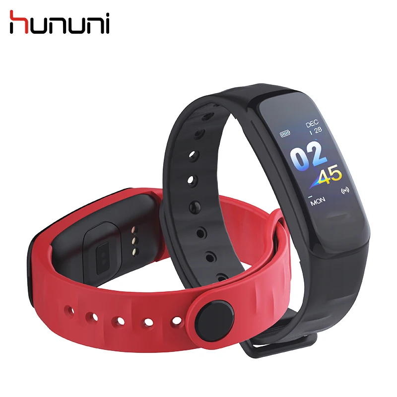 

HUNUNI C1 Fashion Sports Smart Bracelet Wrist band Multi-language Pedometer Blood Pressure Measurement in Smart Wristbands