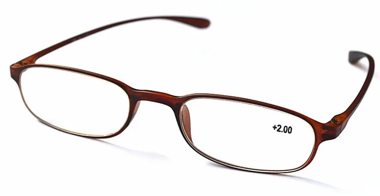 Бренд Ретро TR90 очки для чтения для женщин и мужчин ультралегкие очки при дальнозоркости прозрачные линзы+ 100+ 200+ 300+ 400 - Цвет оправы: Brown