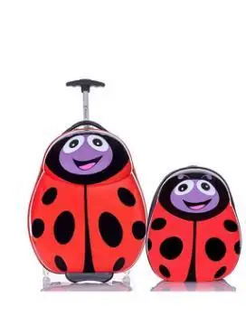 

Kid's Travel Trolley Suitcase Trolley Bag On Wheels Cartoon Backpack Kid Wheeled Travel Suitcase Children Rolling Luggage Bags